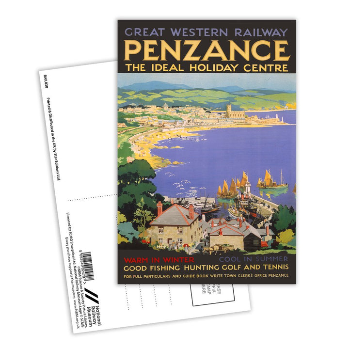 Penzance The Ideal Holiday Centre Postcard Pack of 8