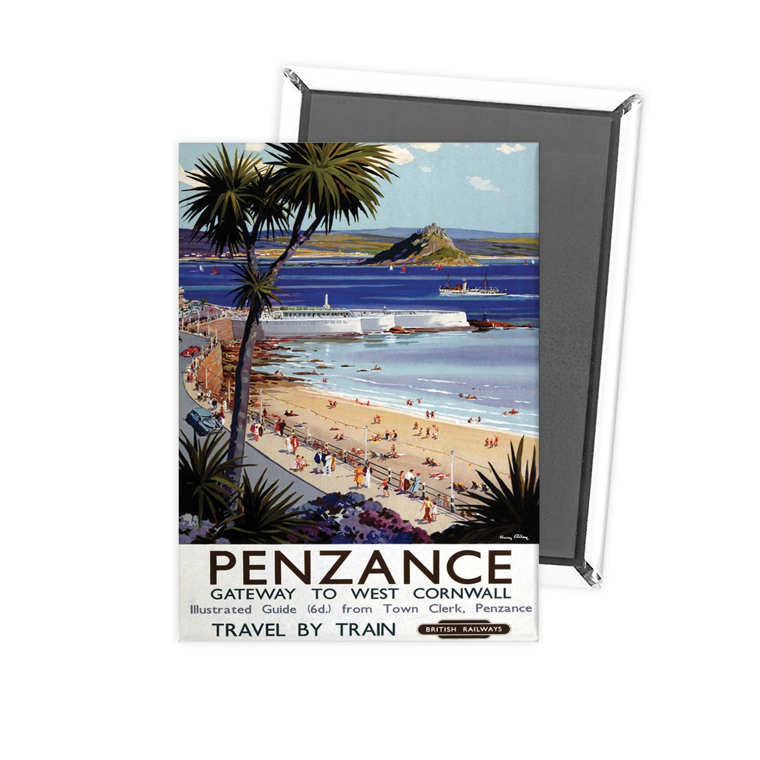 Penzance Gateway to West Cornwall Fridge Magnet