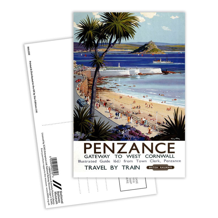 Penzance Gateway to West Cornwall Postcard Pack of 8
