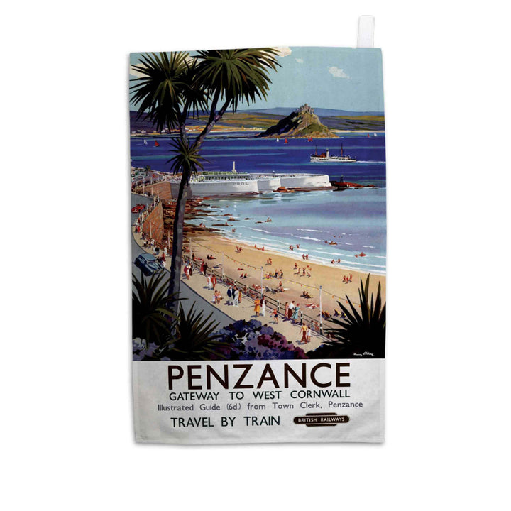 Penzance Gateway to West Cornwall - Tea Towel