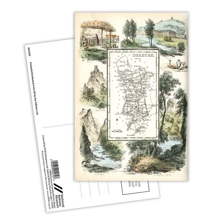 Derbyshire Postcard Pack of 8