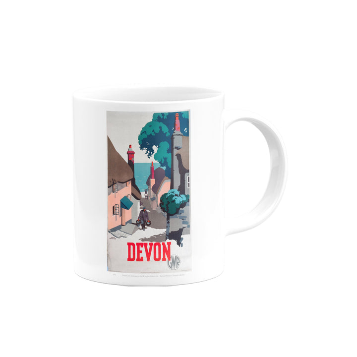 Devon GWR Old Man Walking Up Street Mug