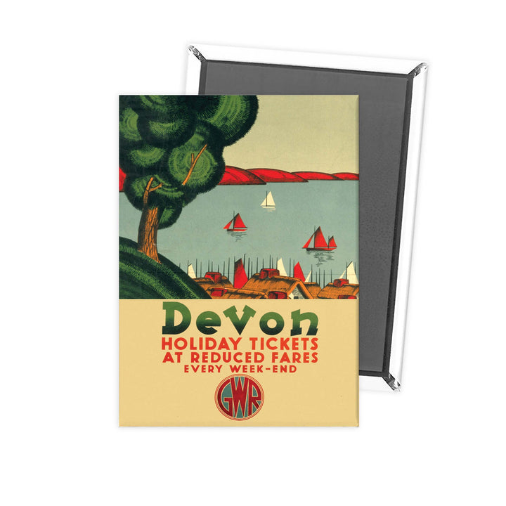 Devon Holiday Tickets at Reduced Fares Fridge Magnet