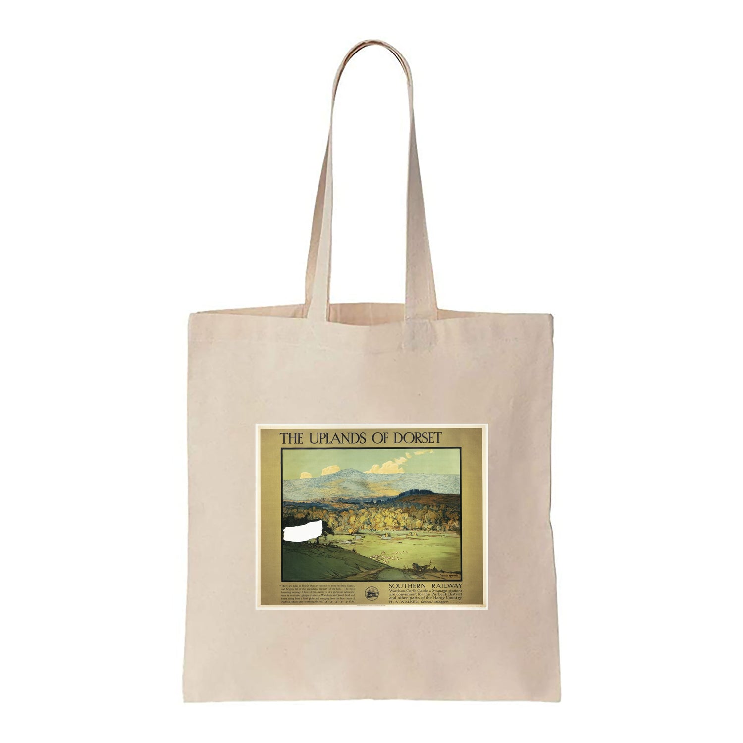 The Uplands Of Dorset, Southern Railway - Canvas Tote Bag