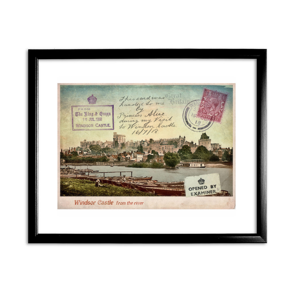 Windsor Castle 11x14 Framed Print (Black)