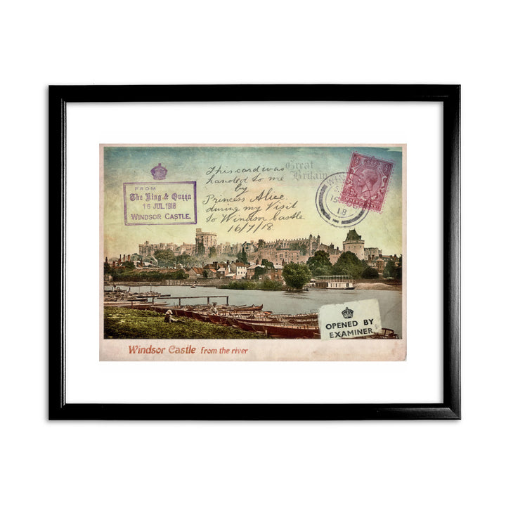 Windsor Castle 11x14 Framed Print (Black)