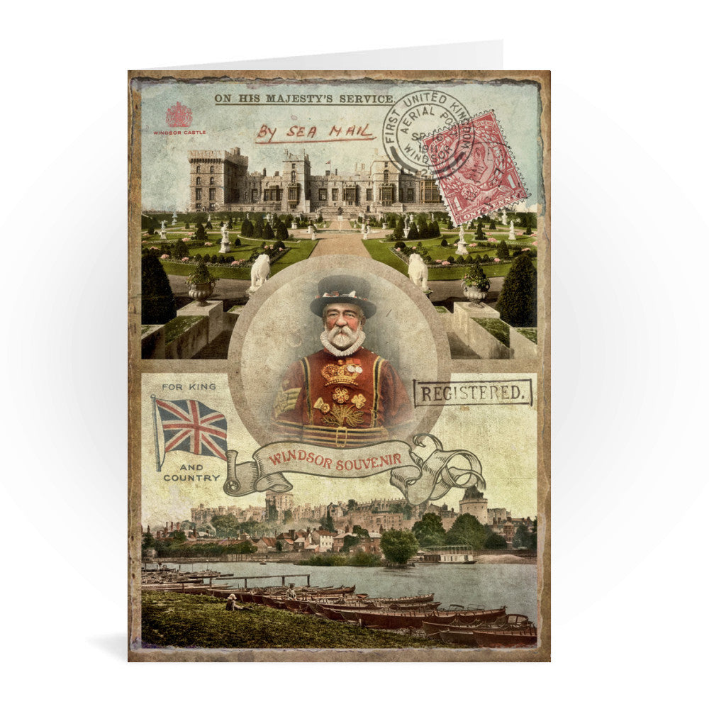 Windsor Castle Greeting Card 7x5