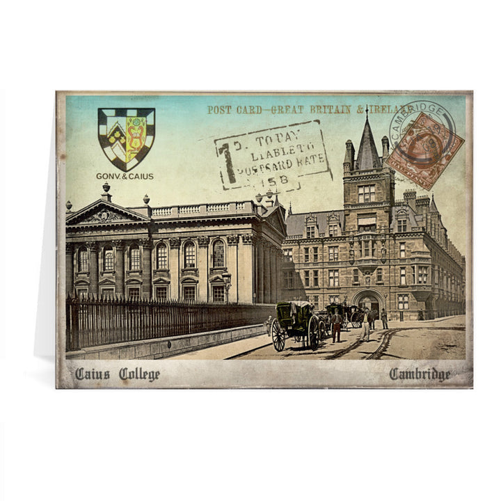 Caius College, Cambridge Greeting Card 7x5