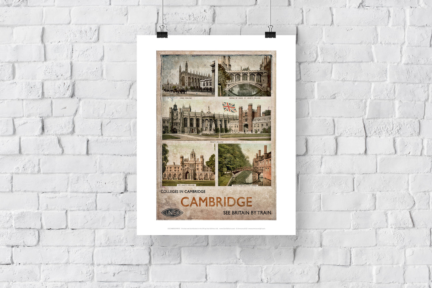 Cambridge Colleges - Art Print