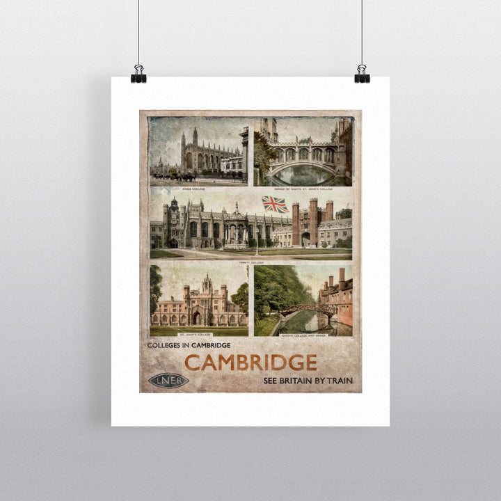 Cambridge Colleges 90x120cm Fine Art Print