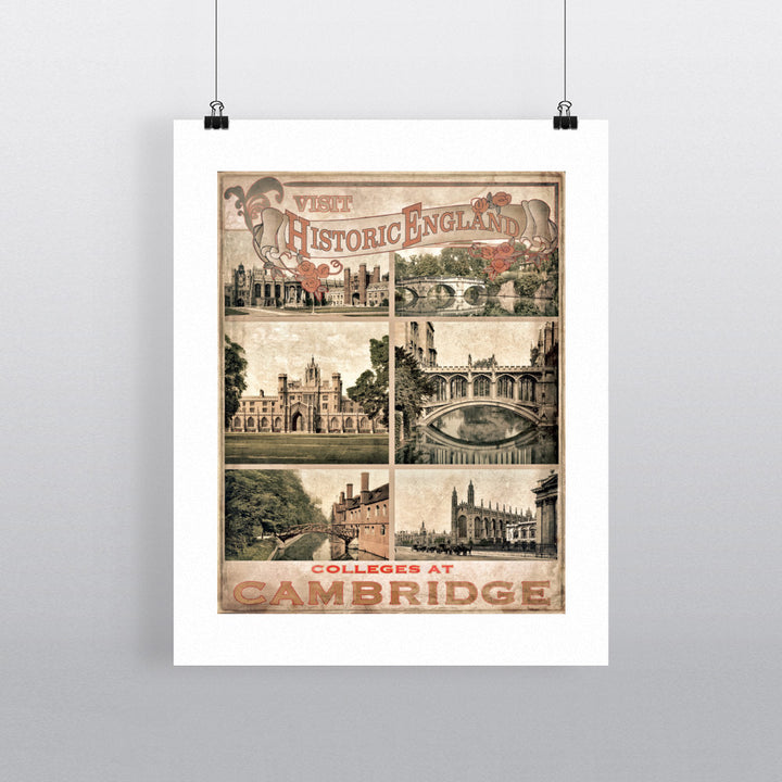 Cambridge Colleges 90x120cm Fine Art Print