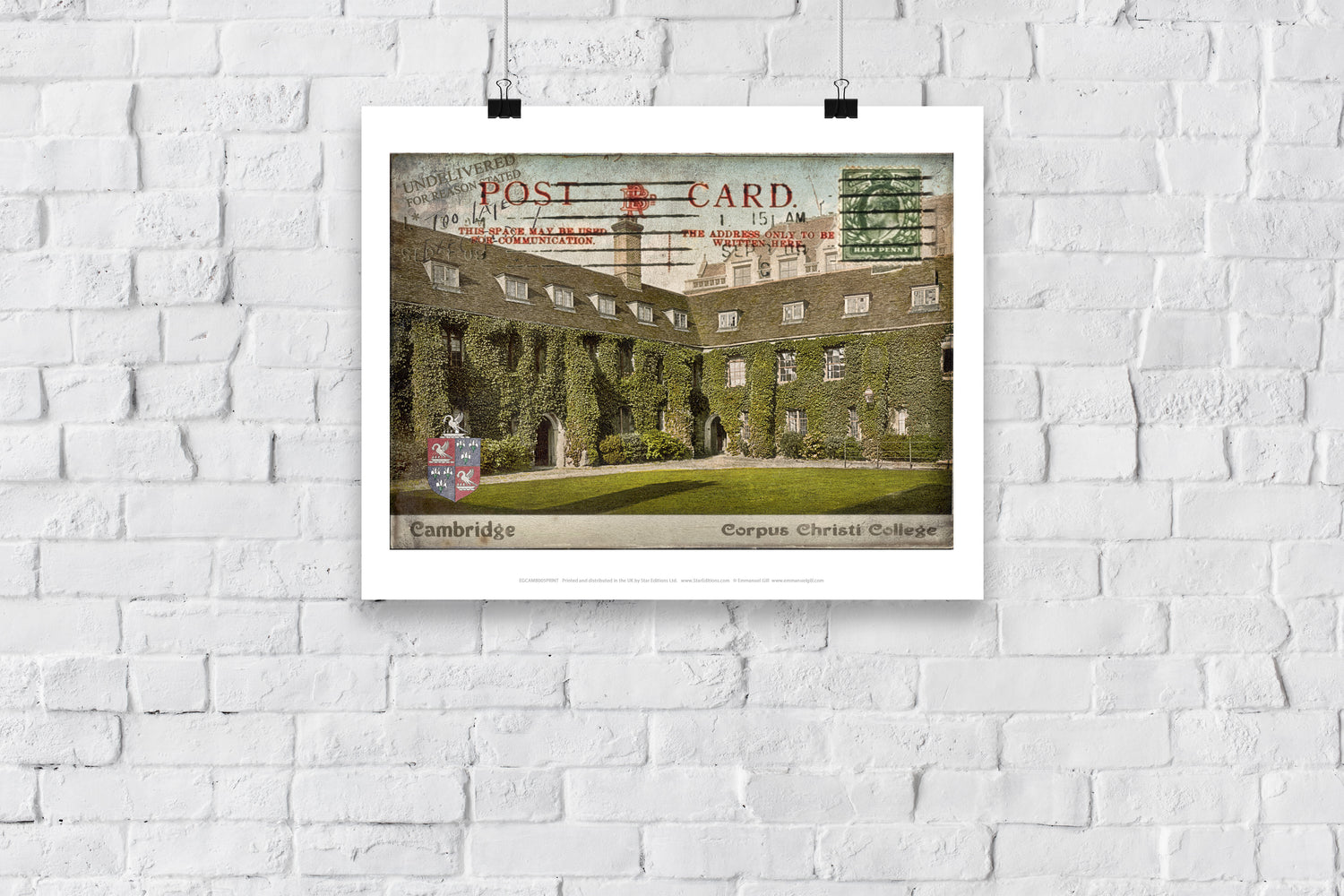 Corpus Christi College, Cambridge - Art Print