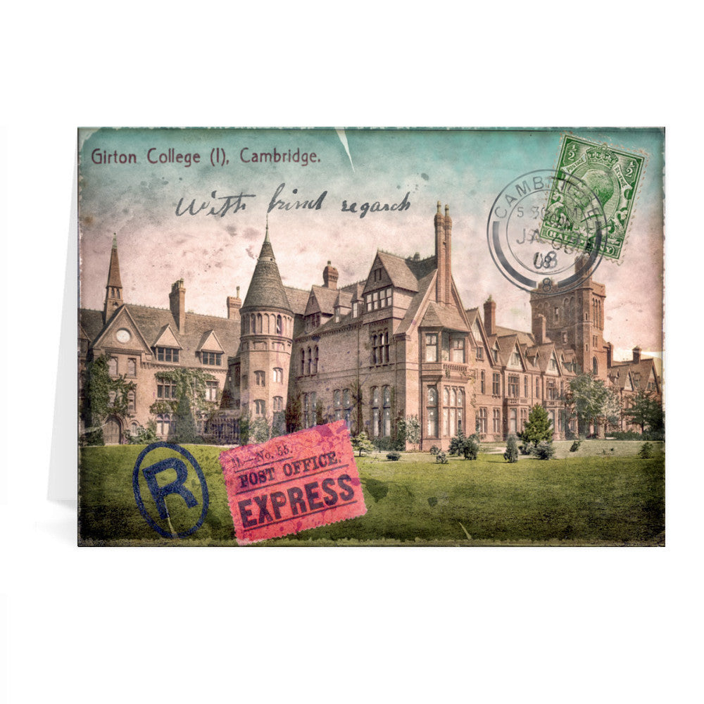 Girton College, Cambridge Greeting Card 7x5