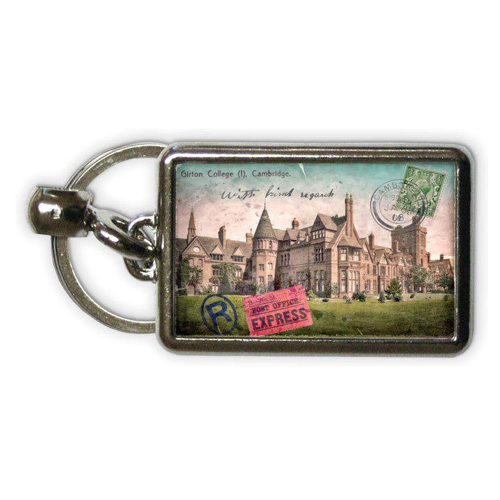 Girton College, Cambridge Metal Keyring