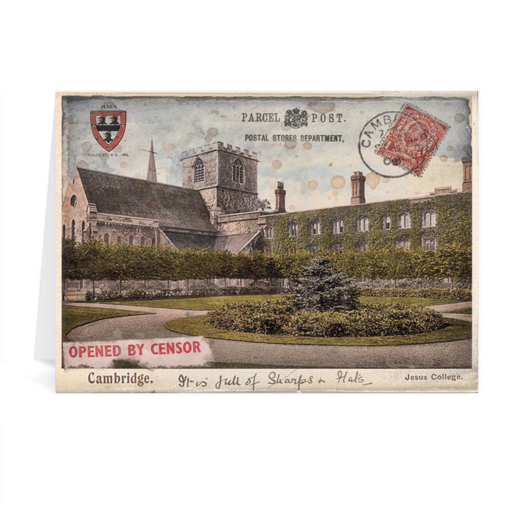 Jesus College, Cambridge Greeting Card 7x5