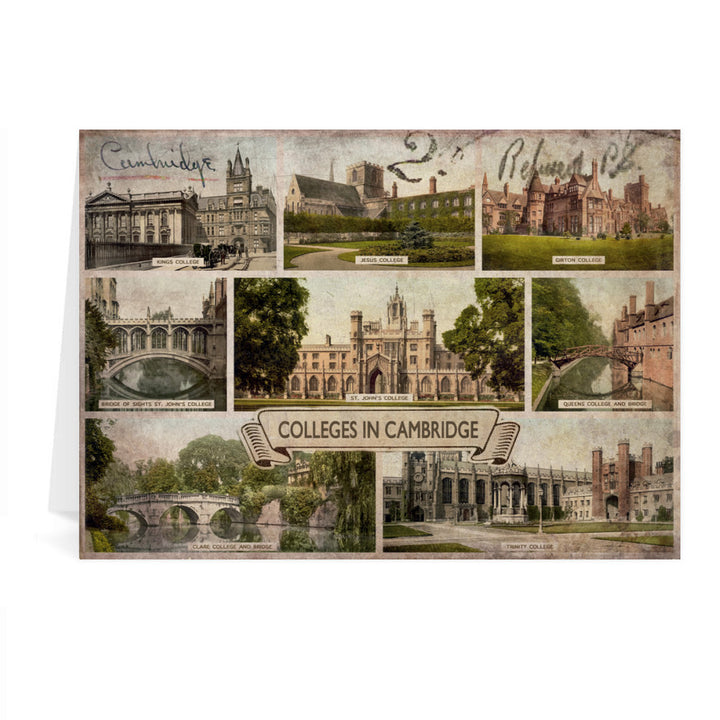 Cambridge Colleges Greeting Card 7x5