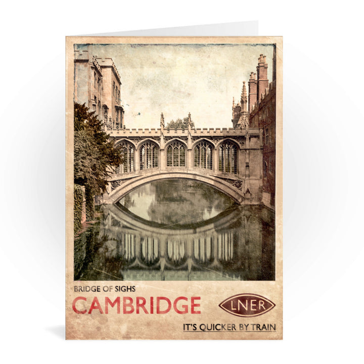 Bridge of Sighs, Cambridge Greeting Card 7x5