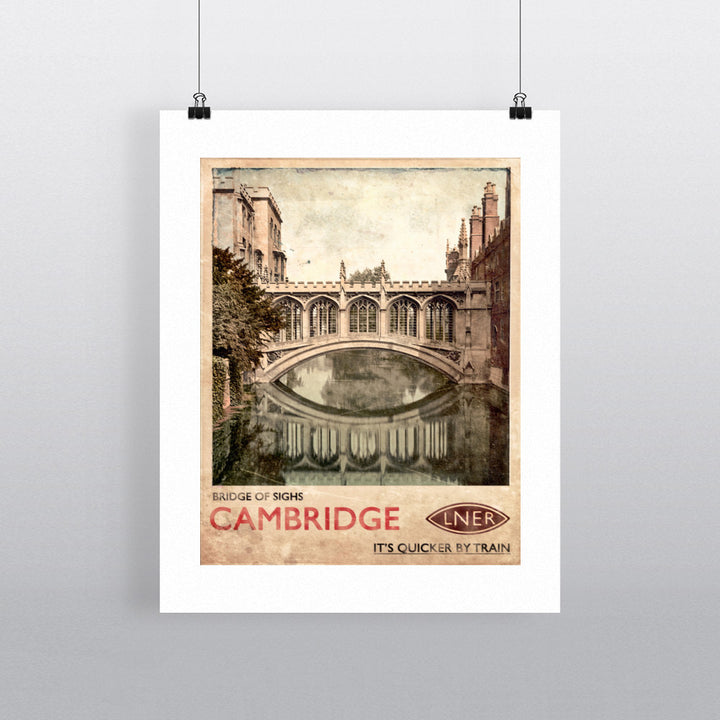 Bridge of Sighs, Cambridge 90x120cm Fine Art Print