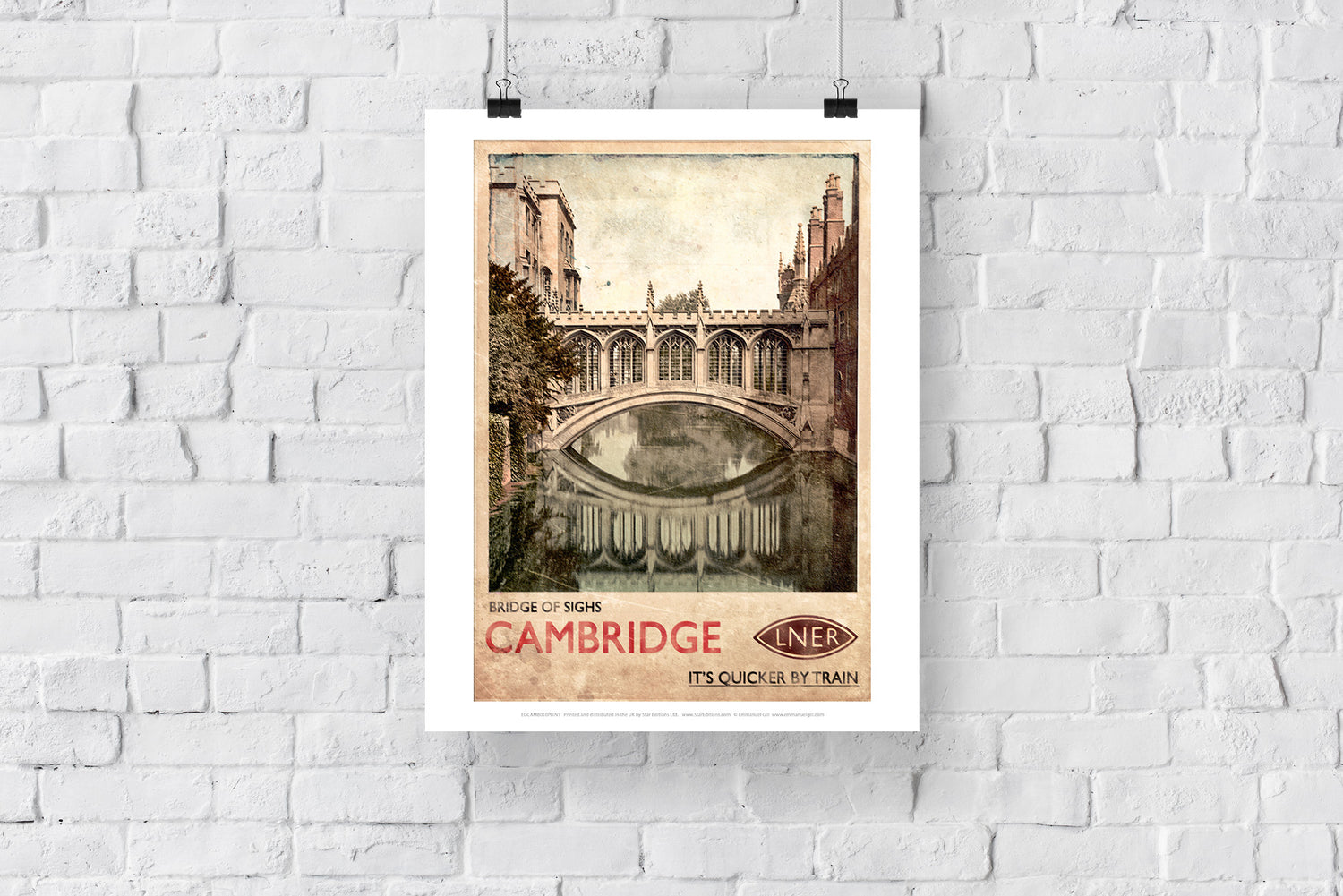 Bridge of Sighs, Cambridge - Art Print