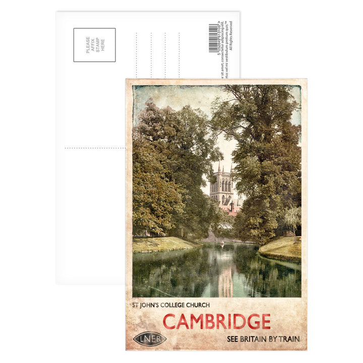 St Johns College Church, Cambridge Postcard Pack