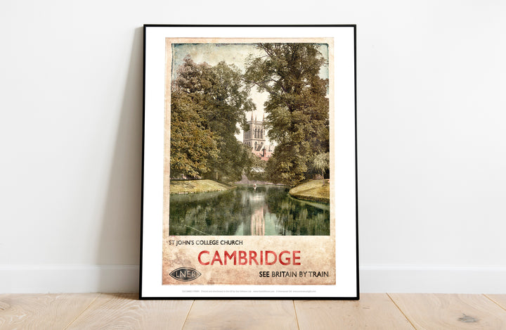 St Johns College Church, Cambridge - Art Print