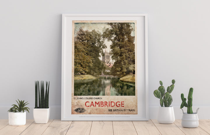 St Johns College Church, Cambridge - Art Print