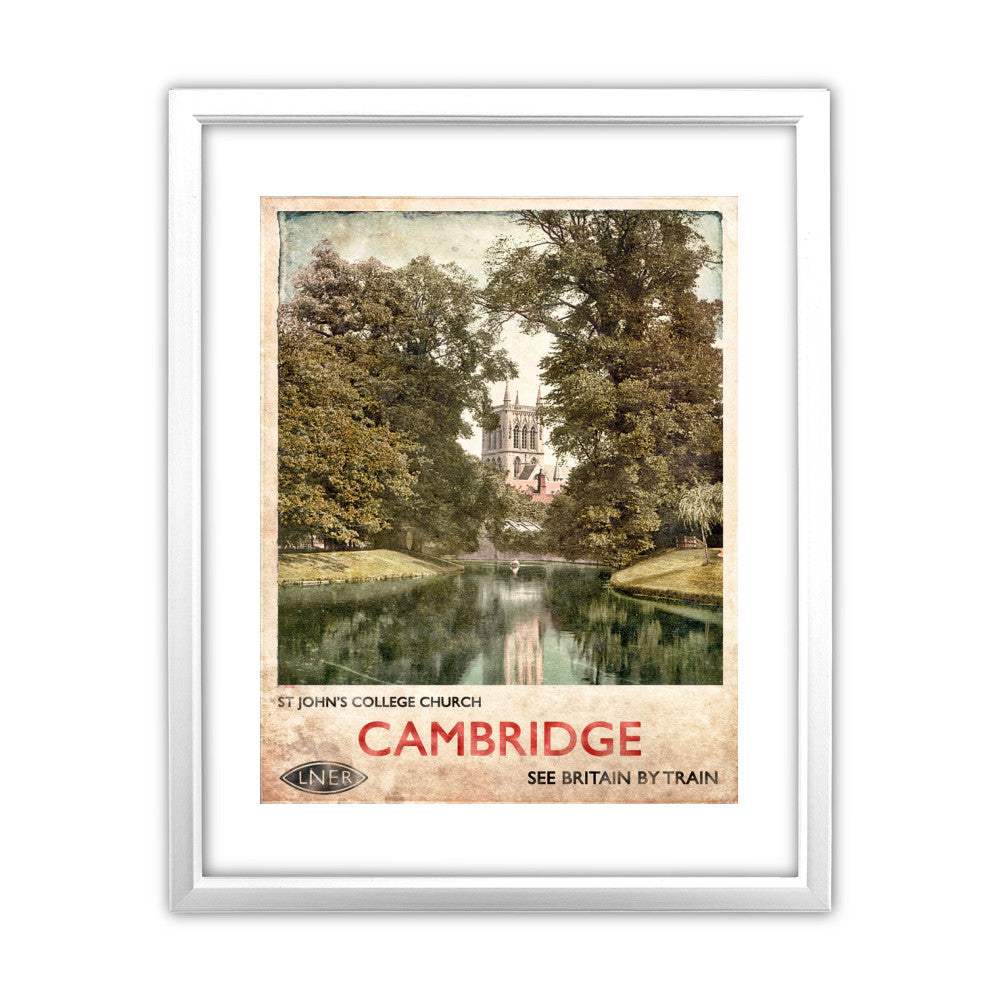 St Johns College Church, Cambridge - Art Print