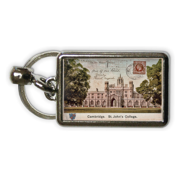 St Johns College, Cambridge Metal Keyring