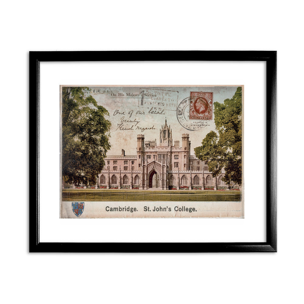 St Johns College, Cambridge - Art Print