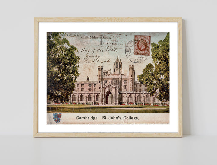 St Johns College, Cambridge - Art Print