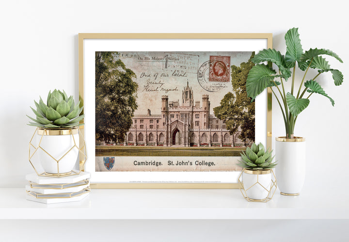St Johns College, Cambridge - Art Print