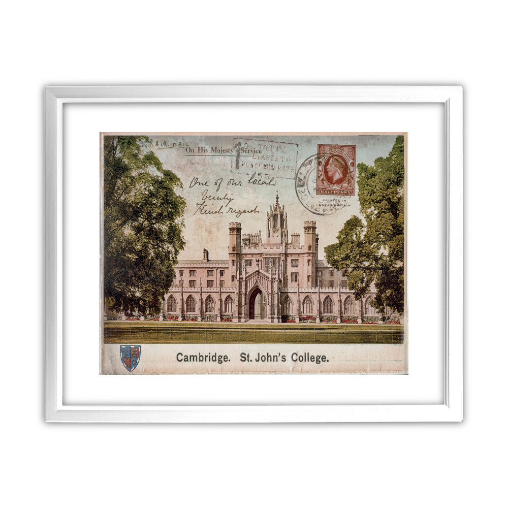 St Johns College, Cambridge - Art Print