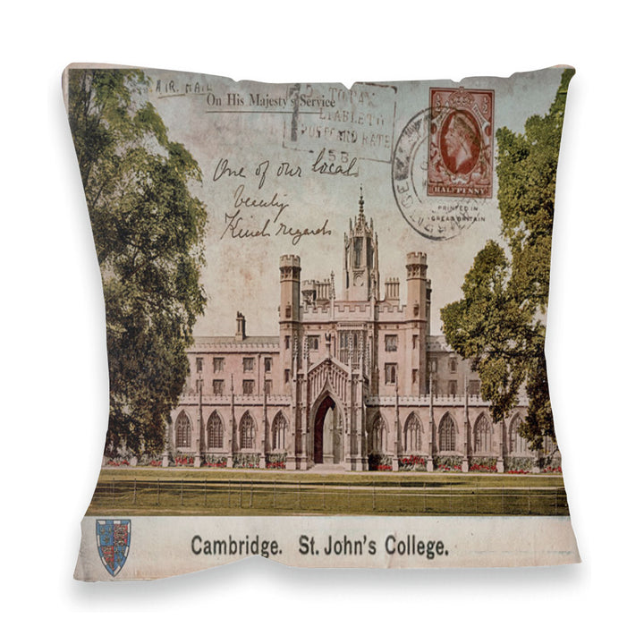 St Johns College, Cambridge Fibre Filled Cushion