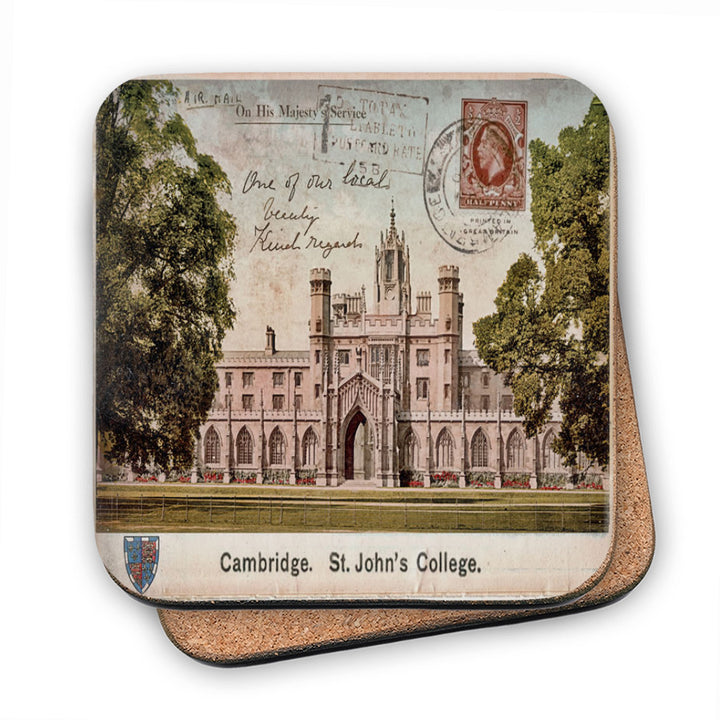 St Johns College, Cambridge MDF Coaster