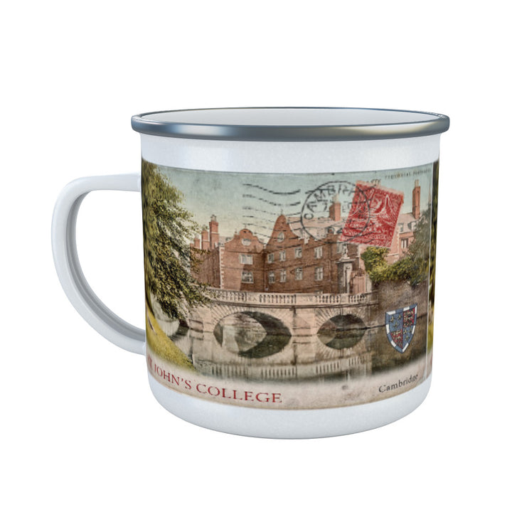 St Johns College, Cambridge Enamel Mug