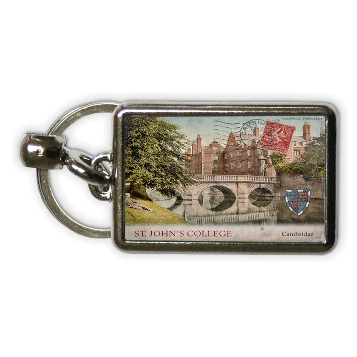 St Johns College, Cambridge Metal Keyring