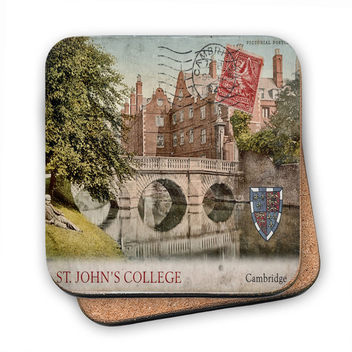 St Johns College, Cambridge MDF Coaster