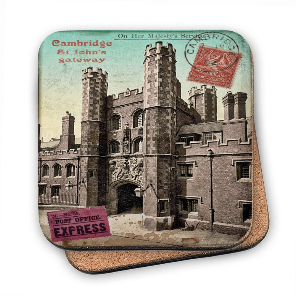 St Johns Gateway, Cambridge MDF Coaster