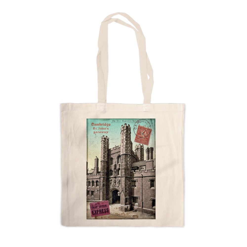 St Johns Gateway, Cambridge Canvas Tote Bag