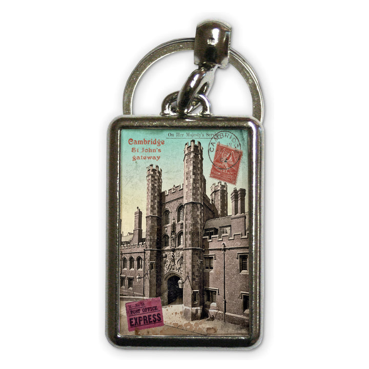 St Johns Gateway, Cambridge Metal Keyring