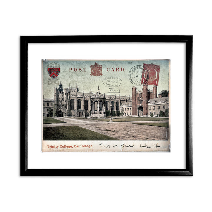 Trinity College, Cambridge 11x14 Framed Print (Black)