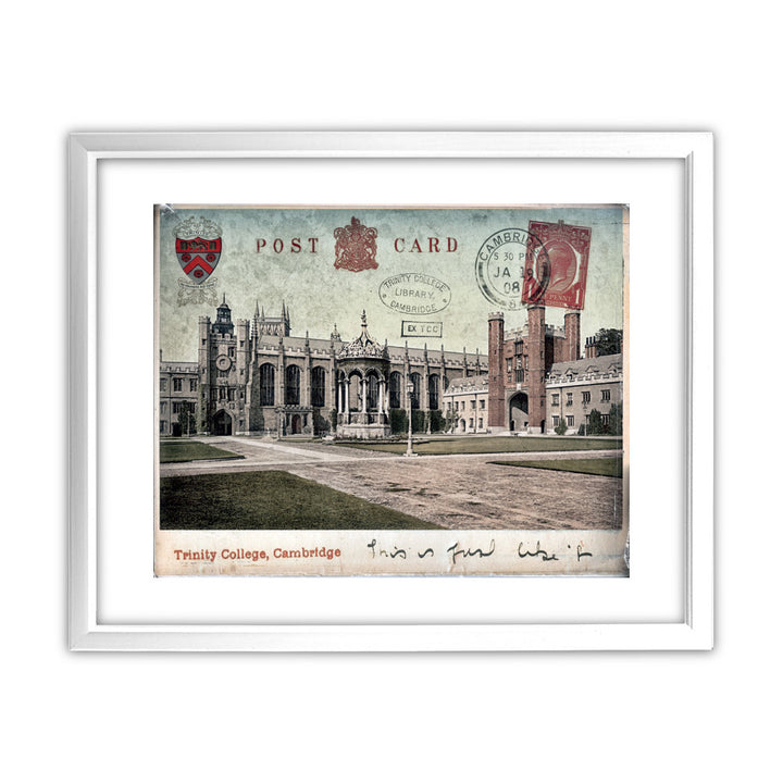 Trinity College, Cambridge 11x14 Framed Print (White)