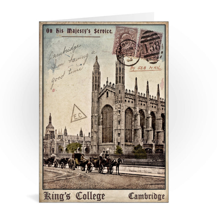 Kings College, Cambridge Greeting Card 7x5