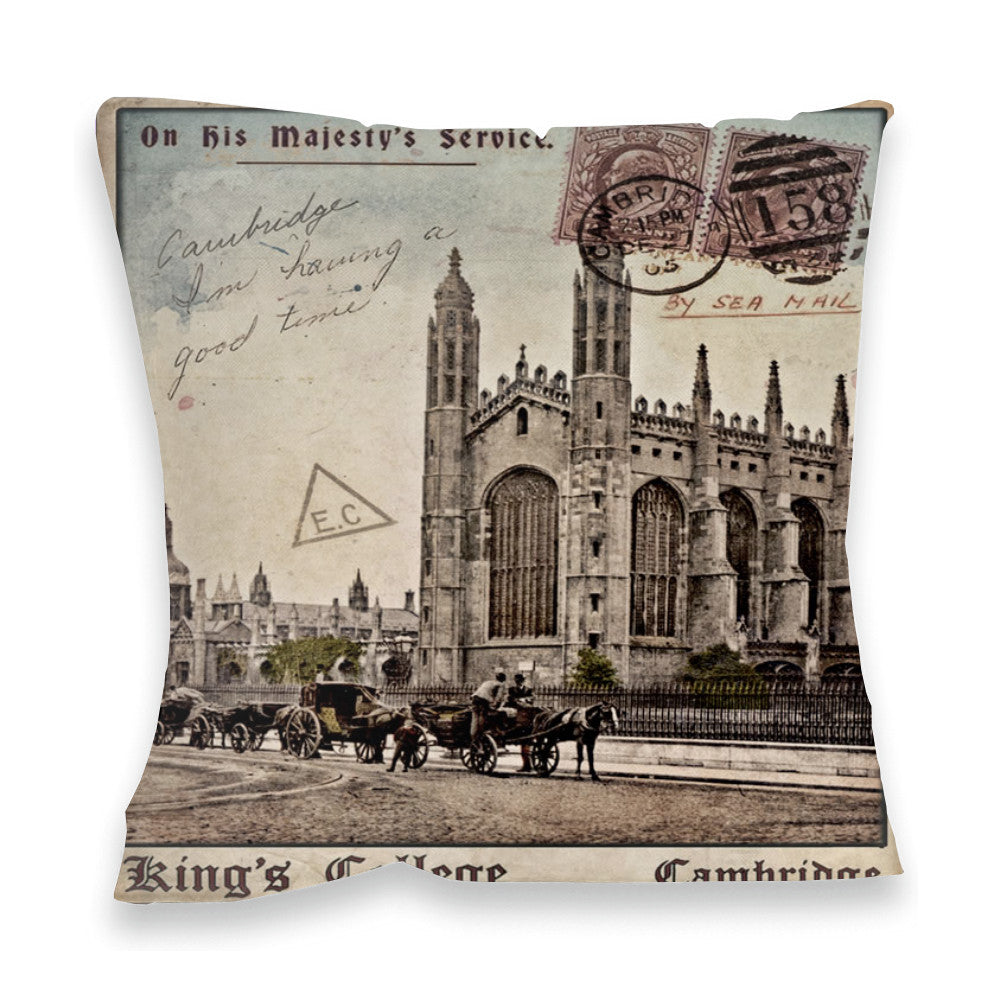 Kings College, Cambridge Fibre Filled Cushion