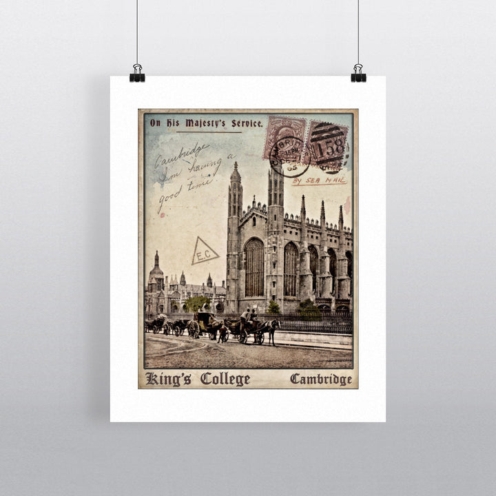 Kings College, Cambridge 90x120cm Fine Art Print