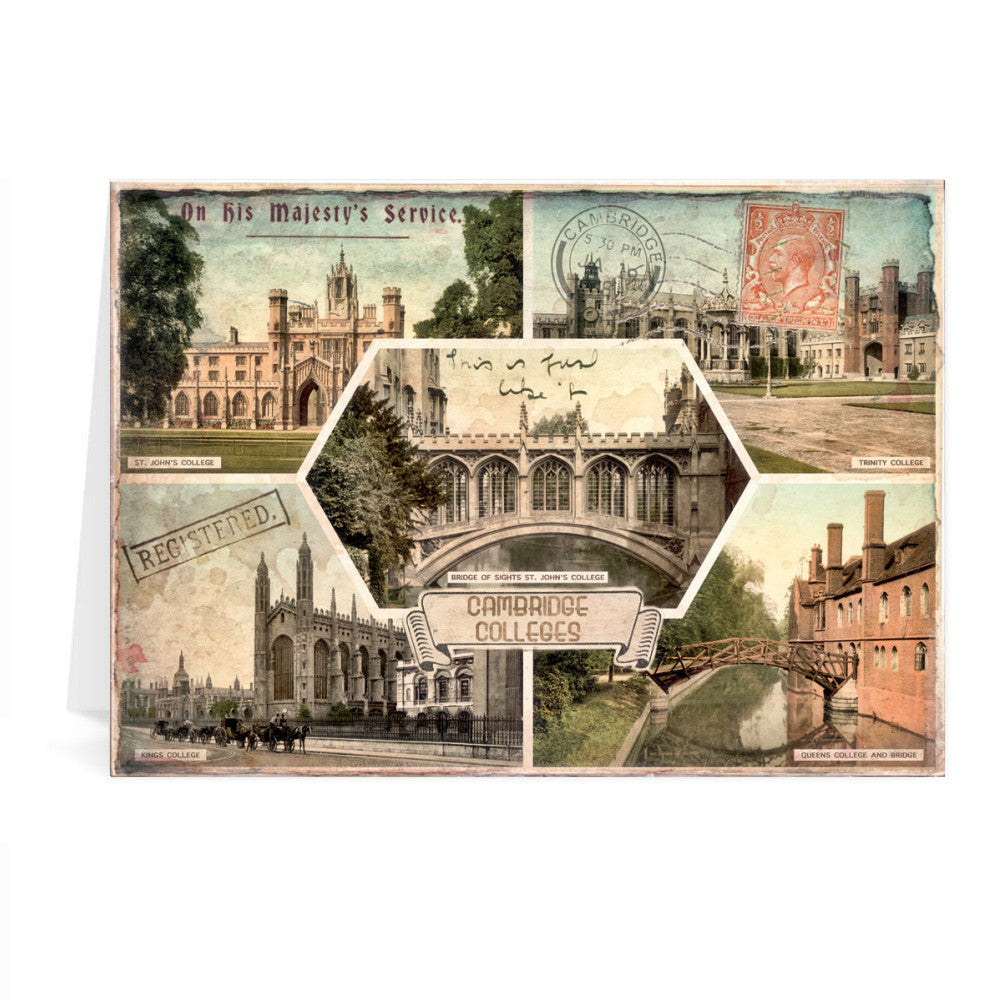 Cambridge Colleges Greeting Card 7x5