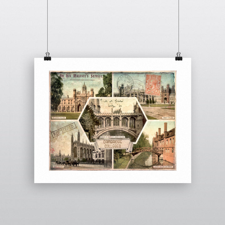 Cambridge Colleges 90x120cm Fine Art Print