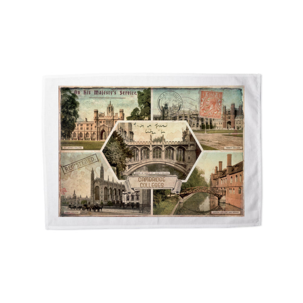 Cambridge Colleges Tea Towel