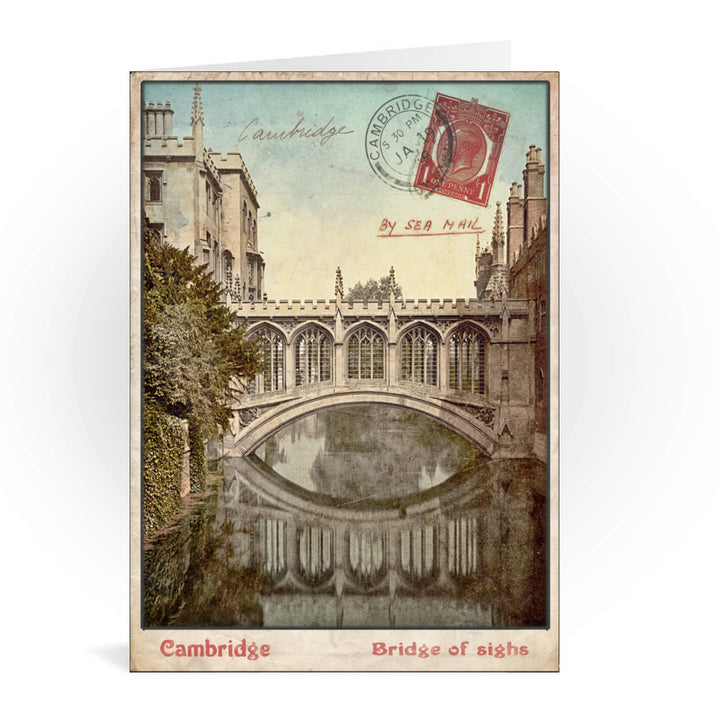 Bridge of Sighs, Cambridge Greeting Card 7x5