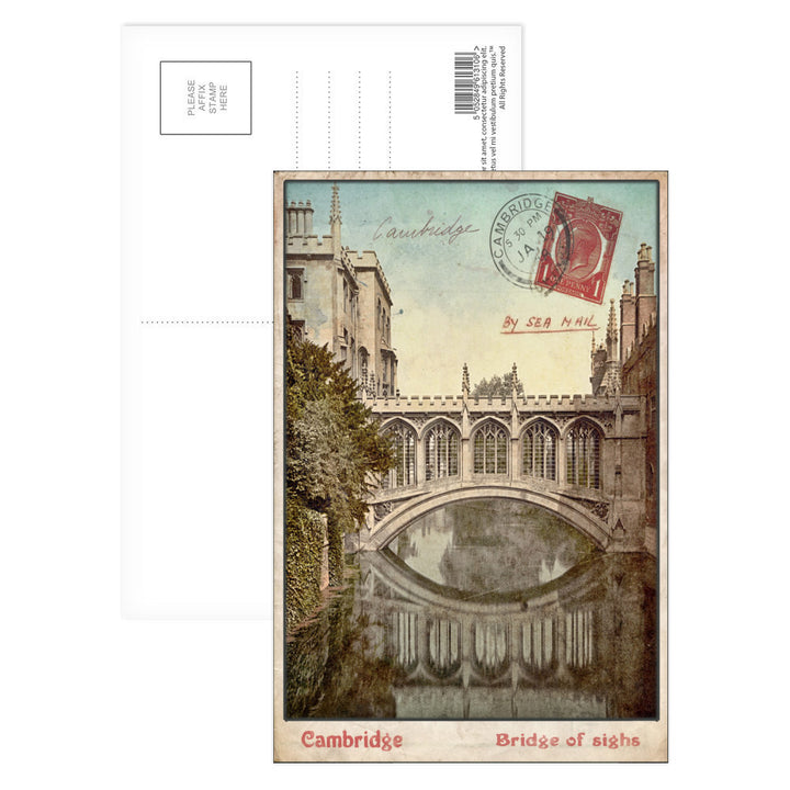 Bridge of Sighs, Cambridge Postcard Pack